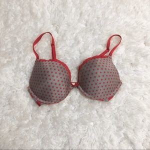 VS Push-Up Red Polka Dot Bra